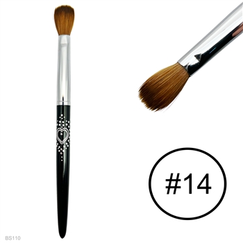 New Nail Product Cheetah Metal Handle Acrylic Brush round Private Labe – Nail  Brush Factroy