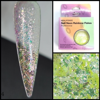 Holographic Nail Glitter Acrylic Powder - Rainbow Collection #10
